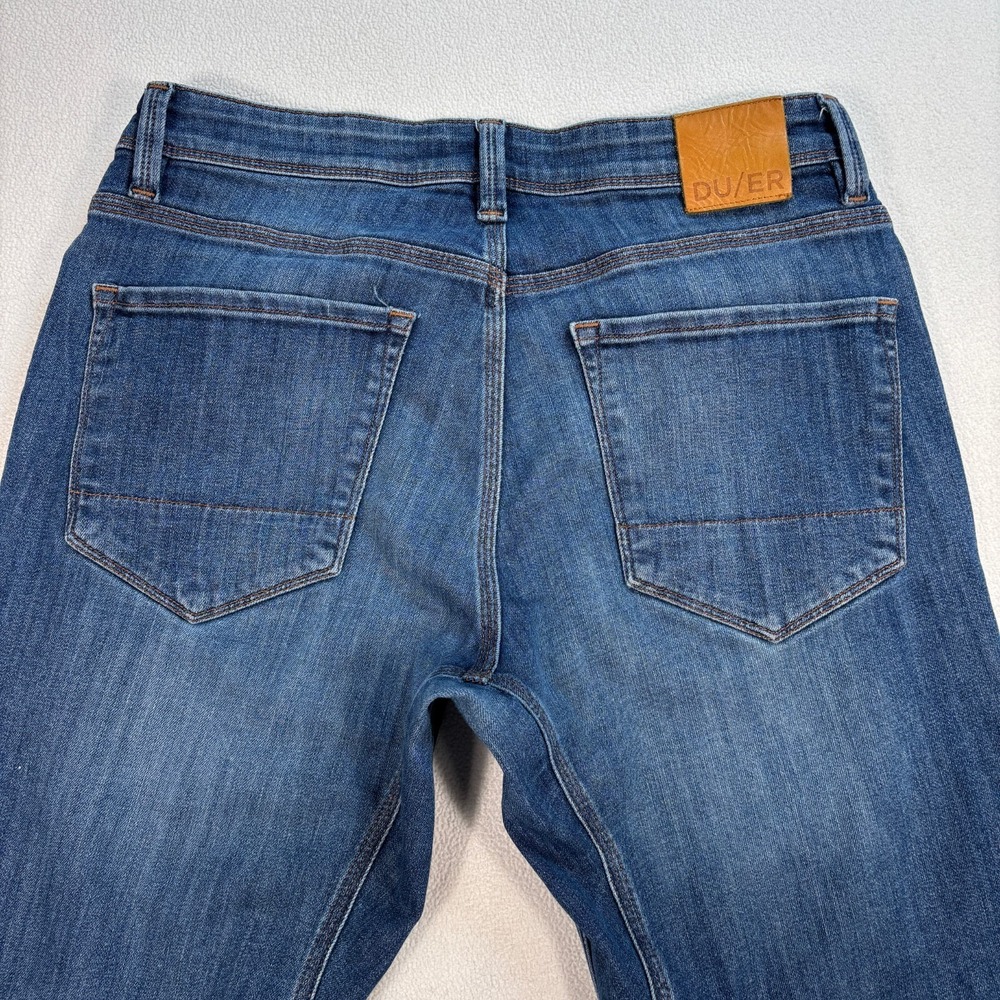 DU/ER Jeans Men's 32x25 Blue L2X Slim Fit Stretch Tapered Performance Denim DUER - Picture 6 of 16